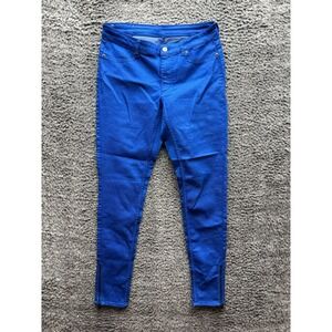 NWT Cheap Monday Skinny Mid Spray Zip‎ Blue Denim Jeans Womens Size 30 - 31